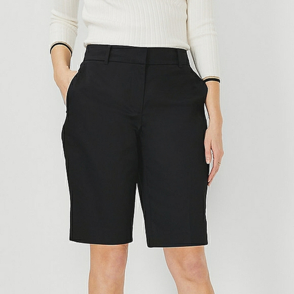 NEW! Ann Taylor black Bermuda shorts